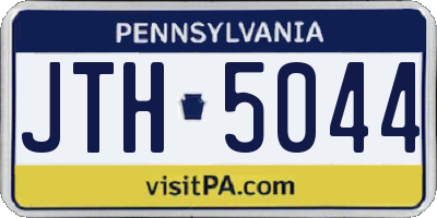 PA license plate JTH5044