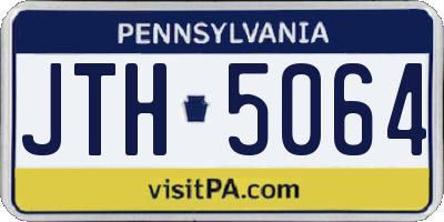 PA license plate JTH5064