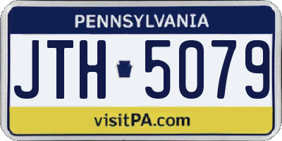 PA license plate JTH5079