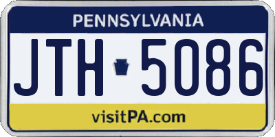 PA license plate JTH5086