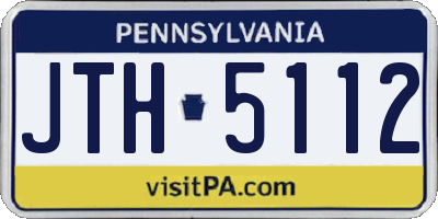 PA license plate JTH5112