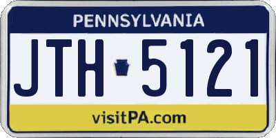 PA license plate JTH5121