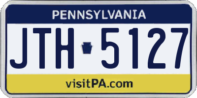 PA license plate JTH5127