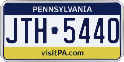 PA license plate JTH5440