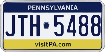 PA license plate JTH5488