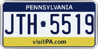 PA license plate JTH5519
