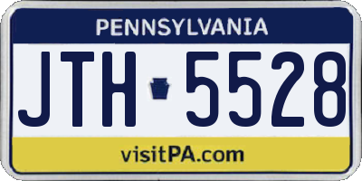 PA license plate JTH5528