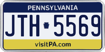 PA license plate JTH5569