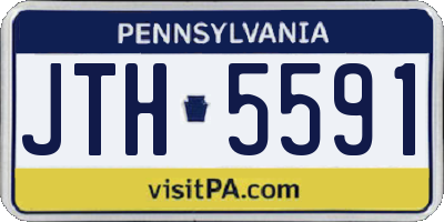PA license plate JTH5591