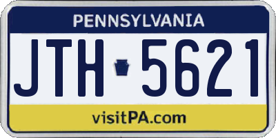 PA license plate JTH5621