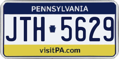 PA license plate JTH5629
