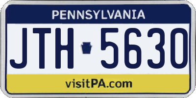 PA license plate JTH5630