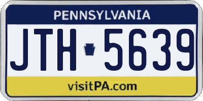 PA license plate JTH5639