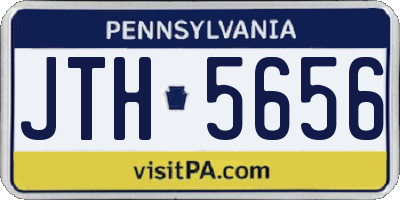 PA license plate JTH5656