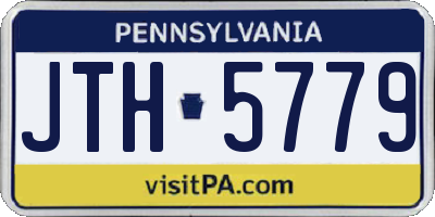 PA license plate JTH5779