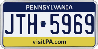 PA license plate JTH5969