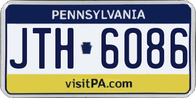 PA license plate JTH6086