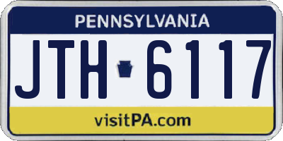 PA license plate JTH6117