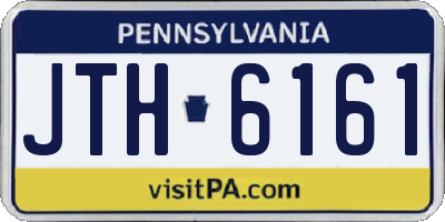 PA license plate JTH6161