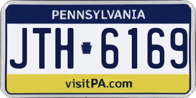 PA license plate JTH6169