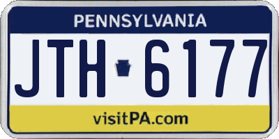 PA license plate JTH6177