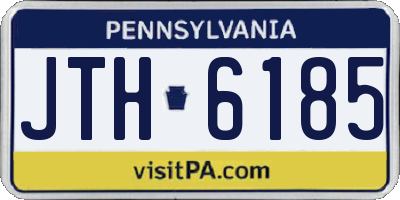 PA license plate JTH6185