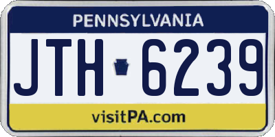 PA license plate JTH6239