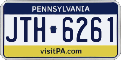PA license plate JTH6261