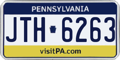 PA license plate JTH6263