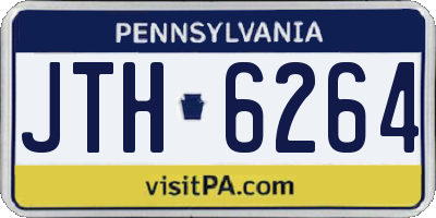 PA license plate JTH6264