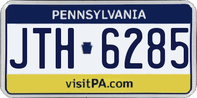 PA license plate JTH6285