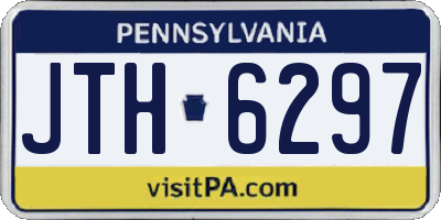 PA license plate JTH6297