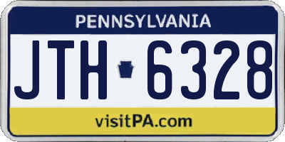 PA license plate JTH6328