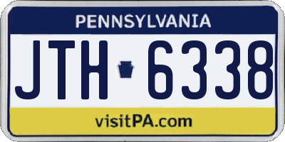 PA license plate JTH6338