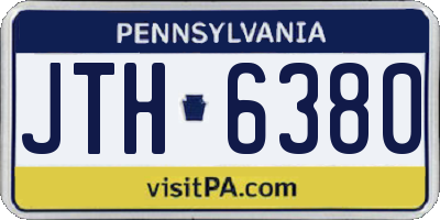 PA license plate JTH6380