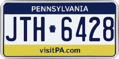 PA license plate JTH6428