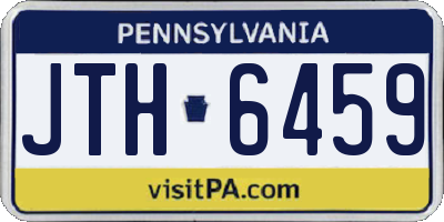 PA license plate JTH6459