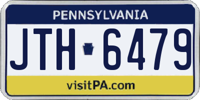 PA license plate JTH6479