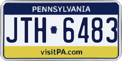PA license plate JTH6483