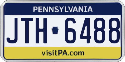 PA license plate JTH6488