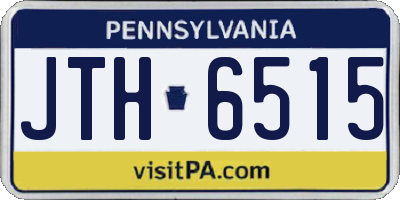 PA license plate JTH6515