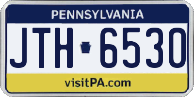 PA license plate JTH6530