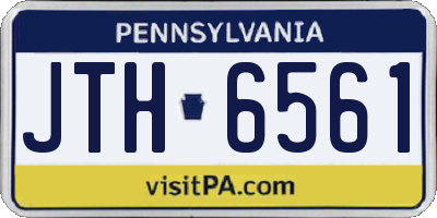 PA license plate JTH6561