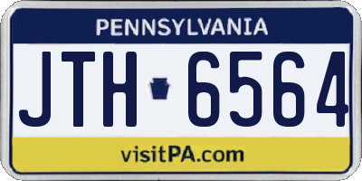 PA license plate JTH6564