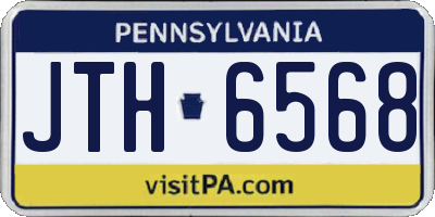 PA license plate JTH6568