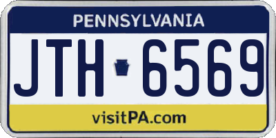 PA license plate JTH6569