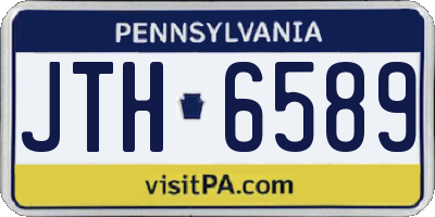 PA license plate JTH6589