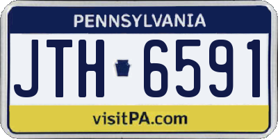PA license plate JTH6591