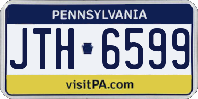 PA license plate JTH6599