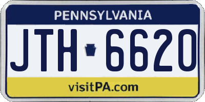 PA license plate JTH6620